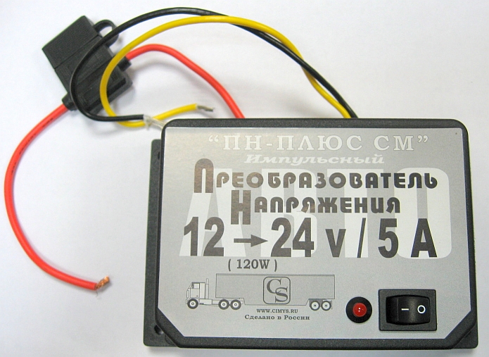Преобразователь 12в в 24в